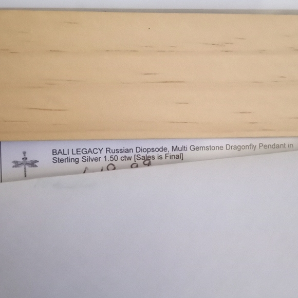 BALI LEGACY RUSSIAN DIOPSIDE, MULTI-GEM DRAGONFLY PENDENT - Picture 7 of 7